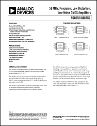 Click here to download AD8652ARZ-REEL7 Datasheet