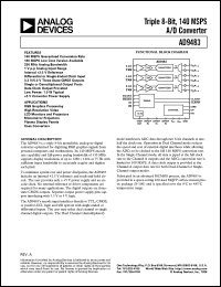 Click here to download AD9483KS-100 Datasheet