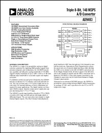 Click here to download AD9483/PCB Datasheet