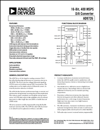 Click here to download AD9726 Datasheet
