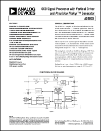 Click here to download AD9925BBCZ Datasheet