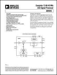 Click here to download AD9945KCPRL Datasheet