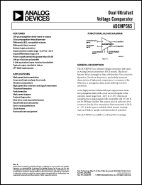 Click here to download ADCMP565BP Datasheet