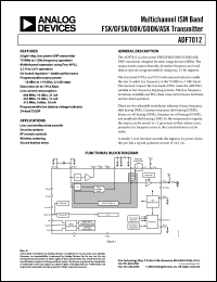 Click here to download ADF7012BRUZ-RL7 Datasheet