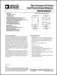 Click here to download ADG438 Datasheet