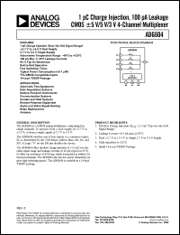 Click here to download ADG604YRUZ Datasheet