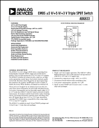 Click here to download ADG633YCP Datasheet