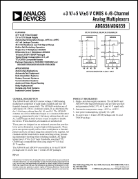 Click here to download ADG658YCP Datasheet