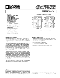 Click here to download ADG734 Datasheet