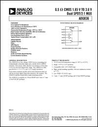 Click here to download ADG836YCP-REEL7 Datasheet