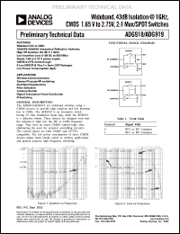 Click here to download ADG918BCP Datasheet