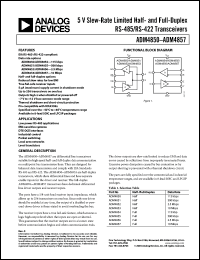 Click here to download ADM4852ARZ Datasheet