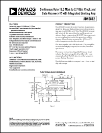 Click here to download ADN2812ACP Datasheet