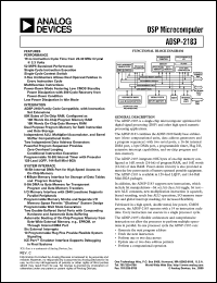 Click here to download ADSP-2183KST-210 Datasheet