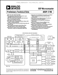 Click here to download ADSP-2196MKCA-160X Datasheet