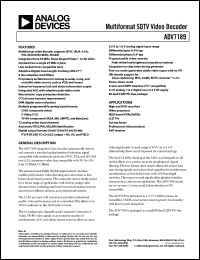 Click here to download ADV7189 Datasheet