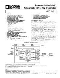 Click here to download ADV7194KST Datasheet