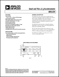 Click here to download ADXL320JCP1 Datasheet