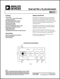 Click here to download ADXL321JCP-REEL Datasheet