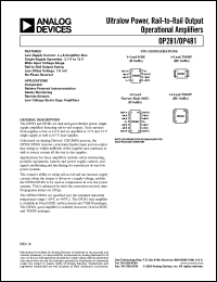 Click here to download OP281GS Datasheet