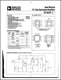 Click here to download OP-11CY/883 Datasheet