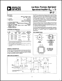 Click here to download OP-37BRC/883 Datasheet