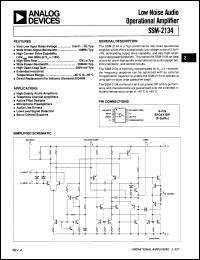 Click here to download SSM-2134 Datasheet