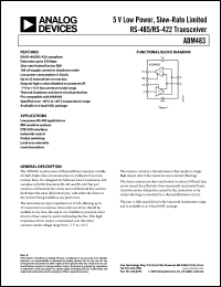 Click here to download ADM483ARZ Datasheet