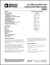 Click here to download ADG888YCPZ-REEL Datasheet