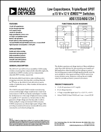 Click here to download ADG1233YCPZ-REEL7 Datasheet