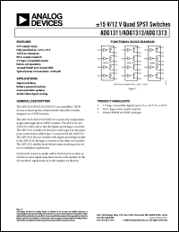 Click here to download ADG1312 Datasheet