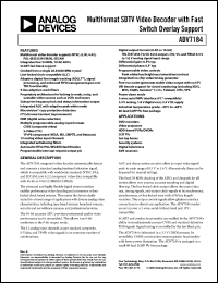 Click here to download ADV7184BSTZ Datasheet