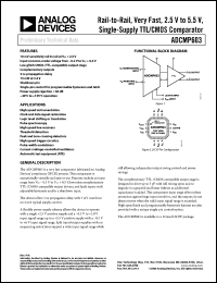 Click here to download ADCMP603BCPZ-R2 Datasheet