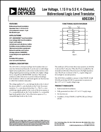 Click here to download ADG3304BCPZ-REEL Datasheet