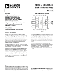 Click here to download ADL5330ACPZ-R2 Datasheet