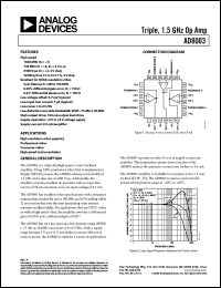 Click here to download AD8003ACPZ-REEL7 Datasheet