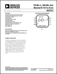 Click here to download ADL5322ACPZ-R7 Datasheet