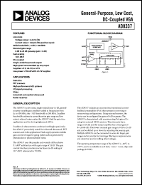 Click here to download AD8337BCPZ-REEL7 Datasheet