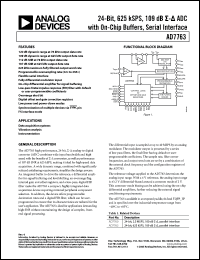 Click here to download AD7763BSVZ Datasheet