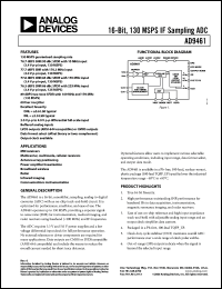 Click here to download AD9461 Datasheet
