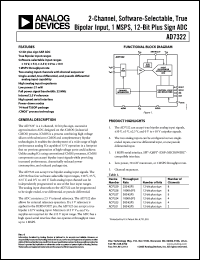 Click here to download AD7322 Datasheet