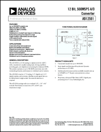 Click here to download AD12501 Datasheet
