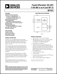 Click here to download AD7453 Datasheet