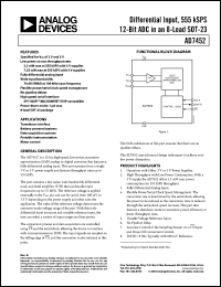 Click here to download AD7452 Datasheet