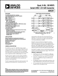 Click here to download AD9287-100EB Datasheet