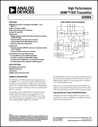 Click here to download AD9889 Datasheet