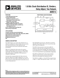 Click here to download AD9515BCPZ-REEL7 Datasheet