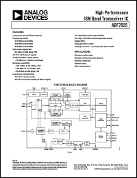 Click here to download ADF7025 Datasheet