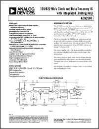 Click here to download ADN2807ACP Datasheet