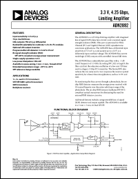 Click here to download ADN2892ACPZ-RL7 Datasheet